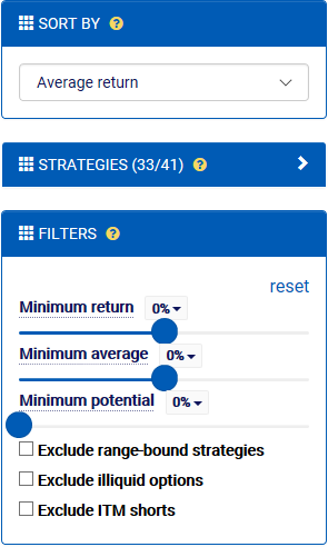 Option Search Filters